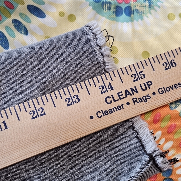 Lori Goldstein QVC Tailored Distressed Edges Denim Jacket Size 12 - Picture 11 of 12